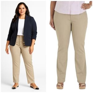 RIDER'S by LEE Mid Rise Straight Leg Khakis - Plus Size 18 EUC